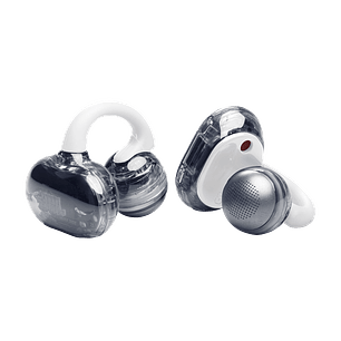 JBL Soundgear Clips TWS Open Ear Audífonos Inalámbricos Bluetooth 5.4, OpenSound, Graves Potentes, 4 Micrófonos con IA, IP54 Resistente al Agua, 32H Batería, Multipunto, Control Táctil, Blanco