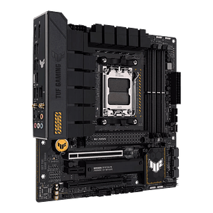 ASUS TUF GAMING B650M-PLUS WIFI AM5 DDR5 Micro ATX Gaming Placa Madre, WiFi 6, PCIe 5.0, 2.5Gb LAN, Aura Sync RGB, HDMI, DisplayPort, USB-C 3.2 Gen 2x2