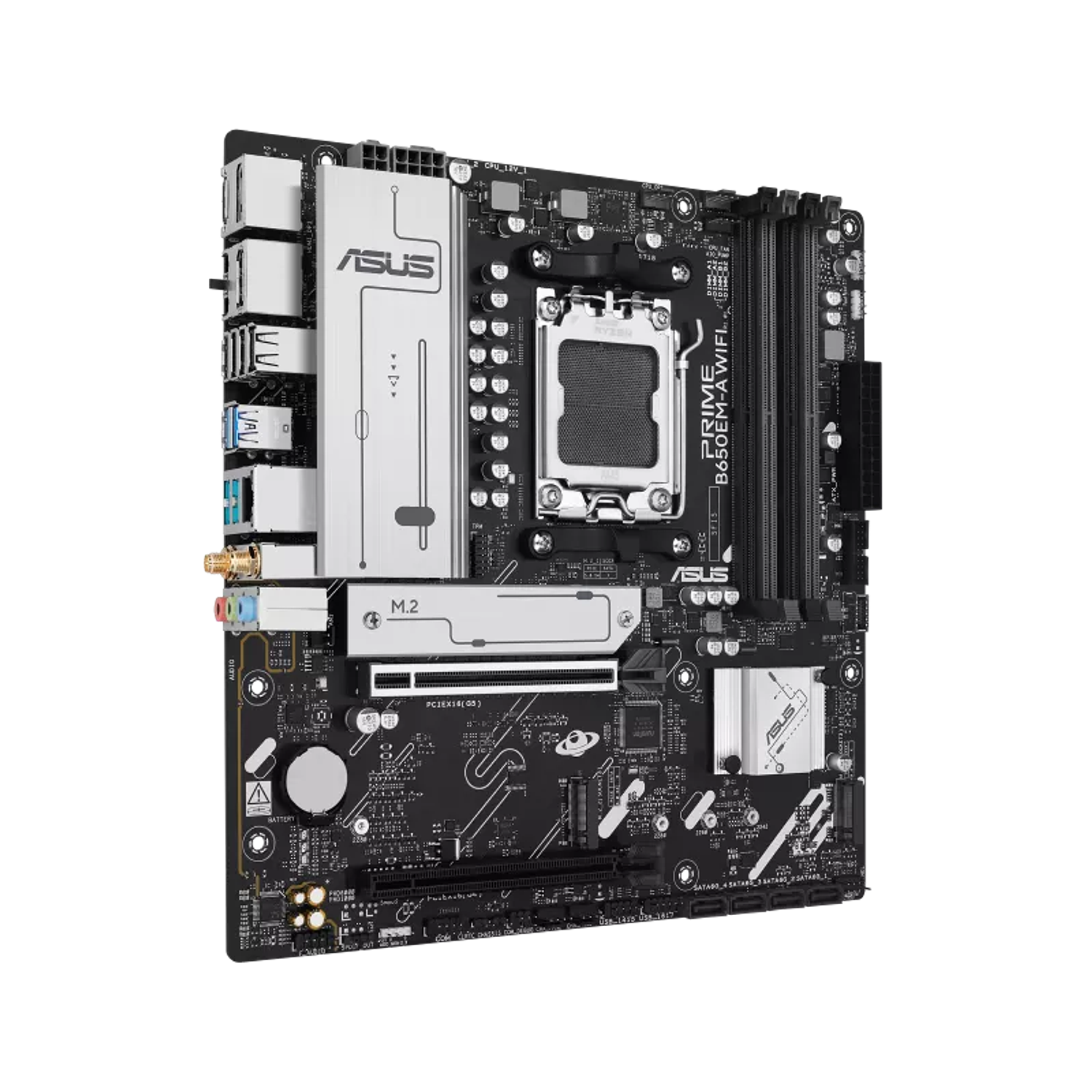 ASUS PRIME B650M-A WIFI, Placa Madre AM5 DDR5, Micro ATX, WiFi 6, PCIe 5.0, Ryzen 2
