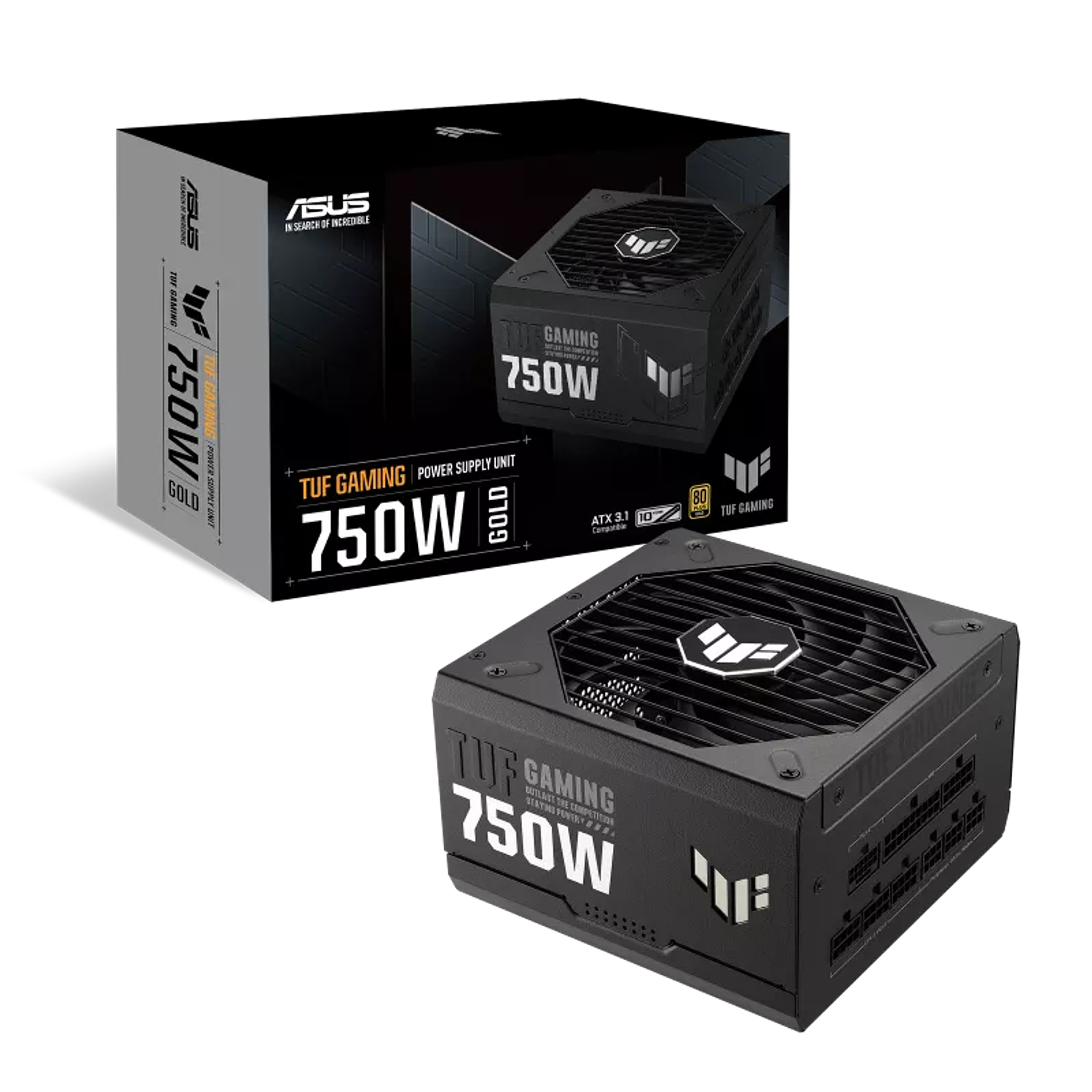 ASUS TUF Gaming 750W Gold Fuente de Poder Modular, PSU Gaming 750W, 80 Plus Gold, ATX 3.1, 0dB, Alta Eficiencia 13