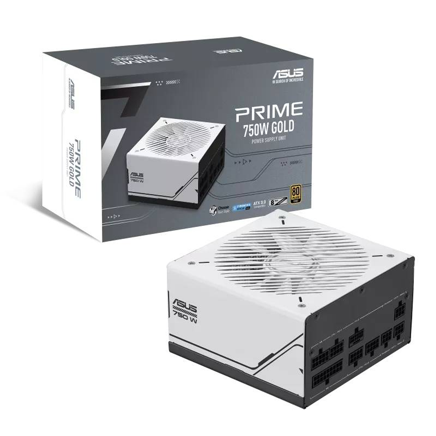 ASUS Prime AP‑750G 750W Gold Fuente de Poder Modular, PSU Gaming 750W, 80 Plus Gold, ATX 3.1, Totalmente Modular, PC Gamer, Alta Eficiencia 11