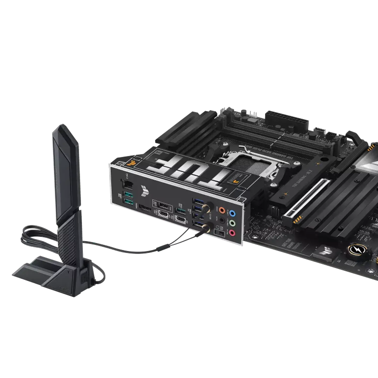 ASUS TUF GAMING X870-PLUS WIFI Placa Madre ATX AM5, DDR5, PCIe 5.0, WiFi 7, USB4, Gaming Ryzen 9000/8000/7000, RGB Aura Sync 6