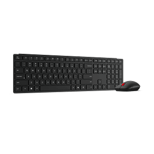 Lenovo Combo Teclado Mouse, Kit Teclado y Mouse Inalámbrico, Periféricos para Oficina