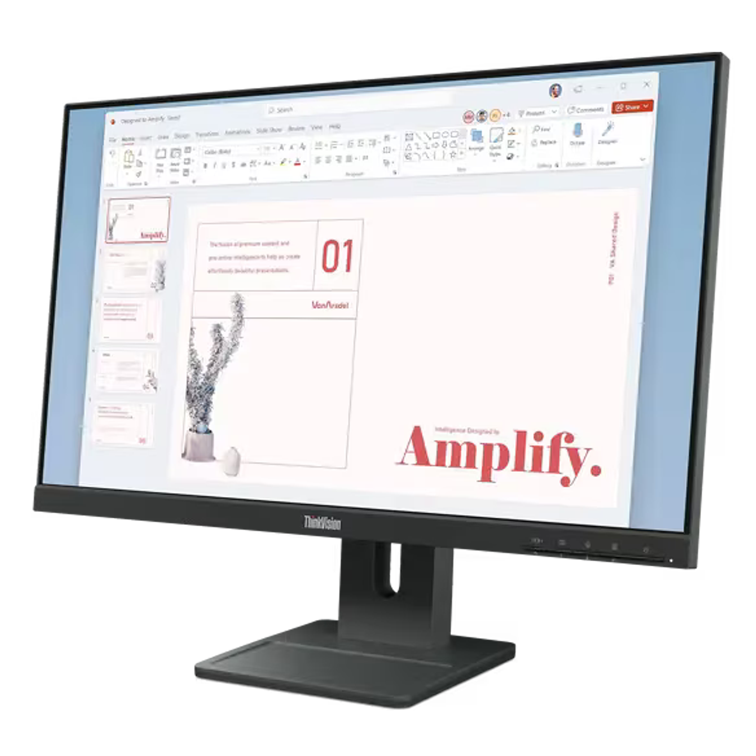 Lenovo ThinkVision E24-40 Monitor 23.8” IPS FHD 100Hz, HDMI DP VGA, Altavoces, Base Ergonómica, 99% sRGB, Low Blue Light 2