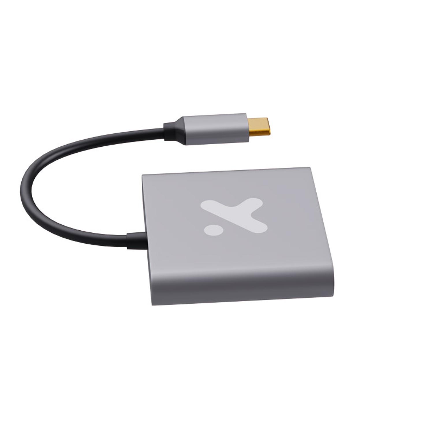 Xtech XTC-566 3 en 1 Adaptador USB-C a HDMI, hub USB-C con HDMI 4K, USB 3.0 y carga PD 60W, Adaptador Multipuerto Aluminio, Compatible Windows, MacOS, Android 3