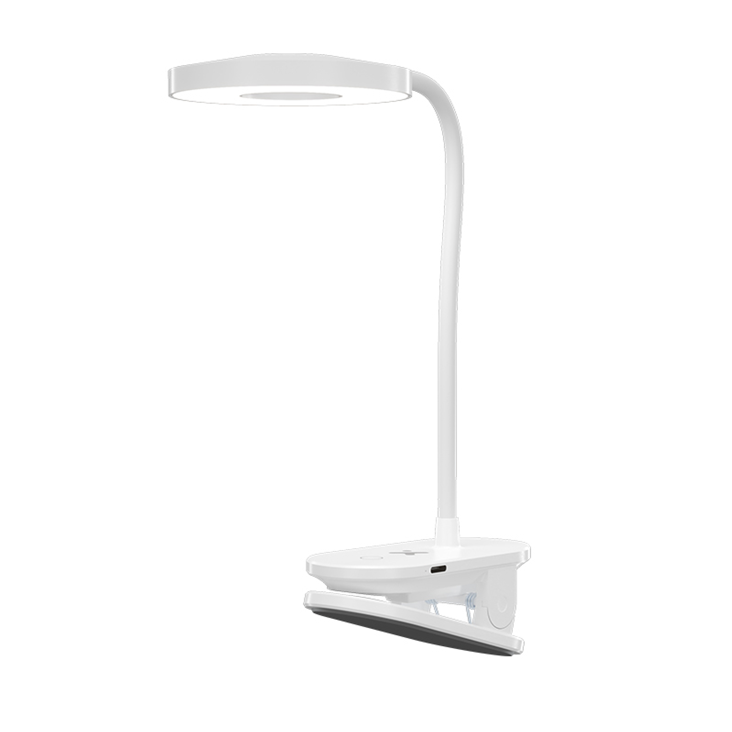 Xtech XTA-703 Rechargeable Desk LED Clip Lamp, Lámpara de Escritorio, LED, Recargable, USB-C, 16 LEDs, Control Táctil, Blanco 2