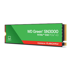 Western Digital WDS200T4G0E SSD NVMe WD Green SN3000 2TB, M.2 2280, PCIe Gen4, 5000MB/s