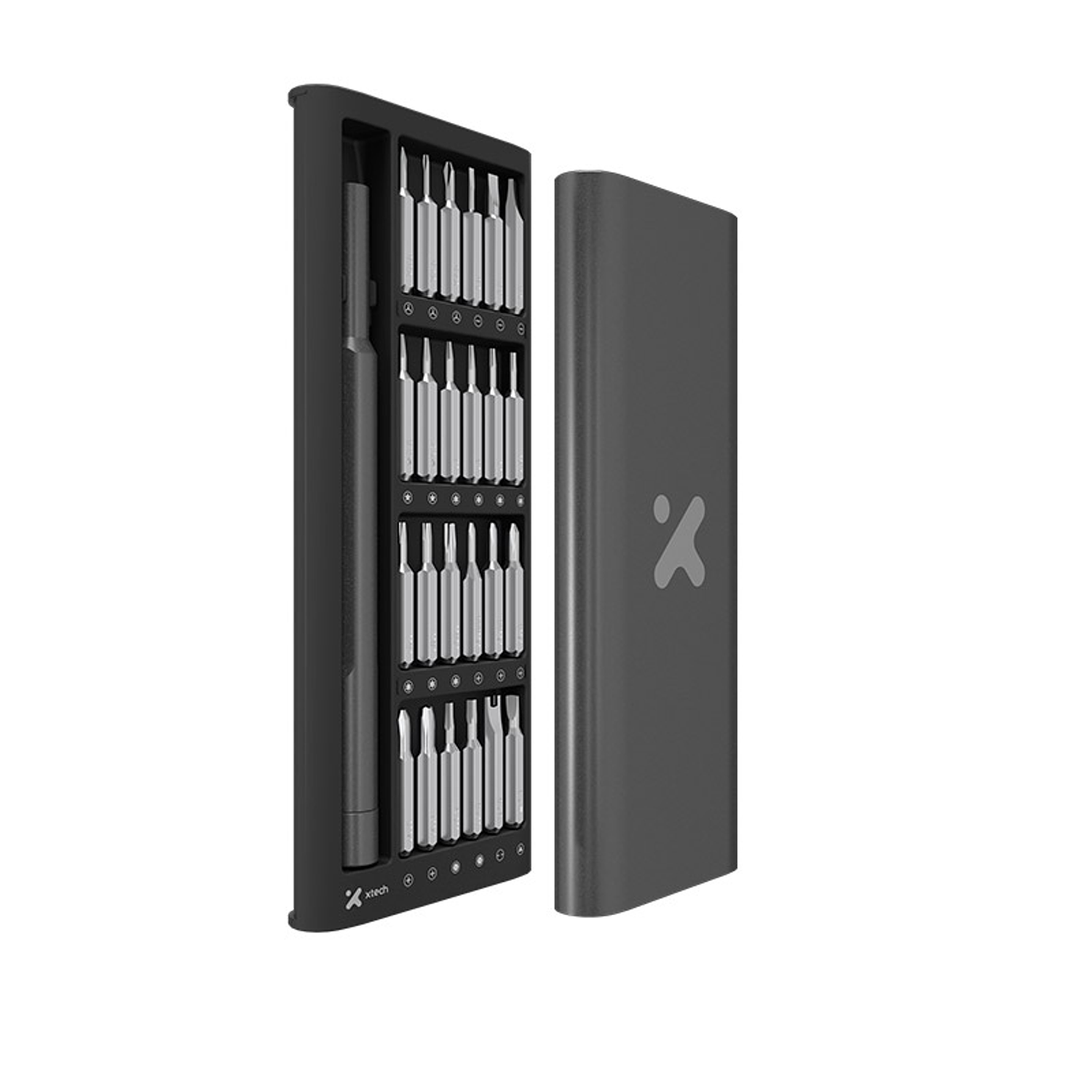 Xtech XTA-820 Kit Destornilladores de Precisión 25 en 1, Acero S2, Estuche de Aluminio, Herramientas para Reparación Electrónica 3