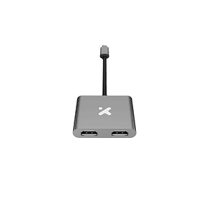 Xtech XTC-548 Adaptador USB-C a Dual HDMI 4K, Hub USB-C a 2 HDMI, Adaptador Video USB Tipo C a HDMI Dual, Convertidor USB-C para Monitor 4K, Adaptador USB-C HDMI para Laptop MacBook Windows