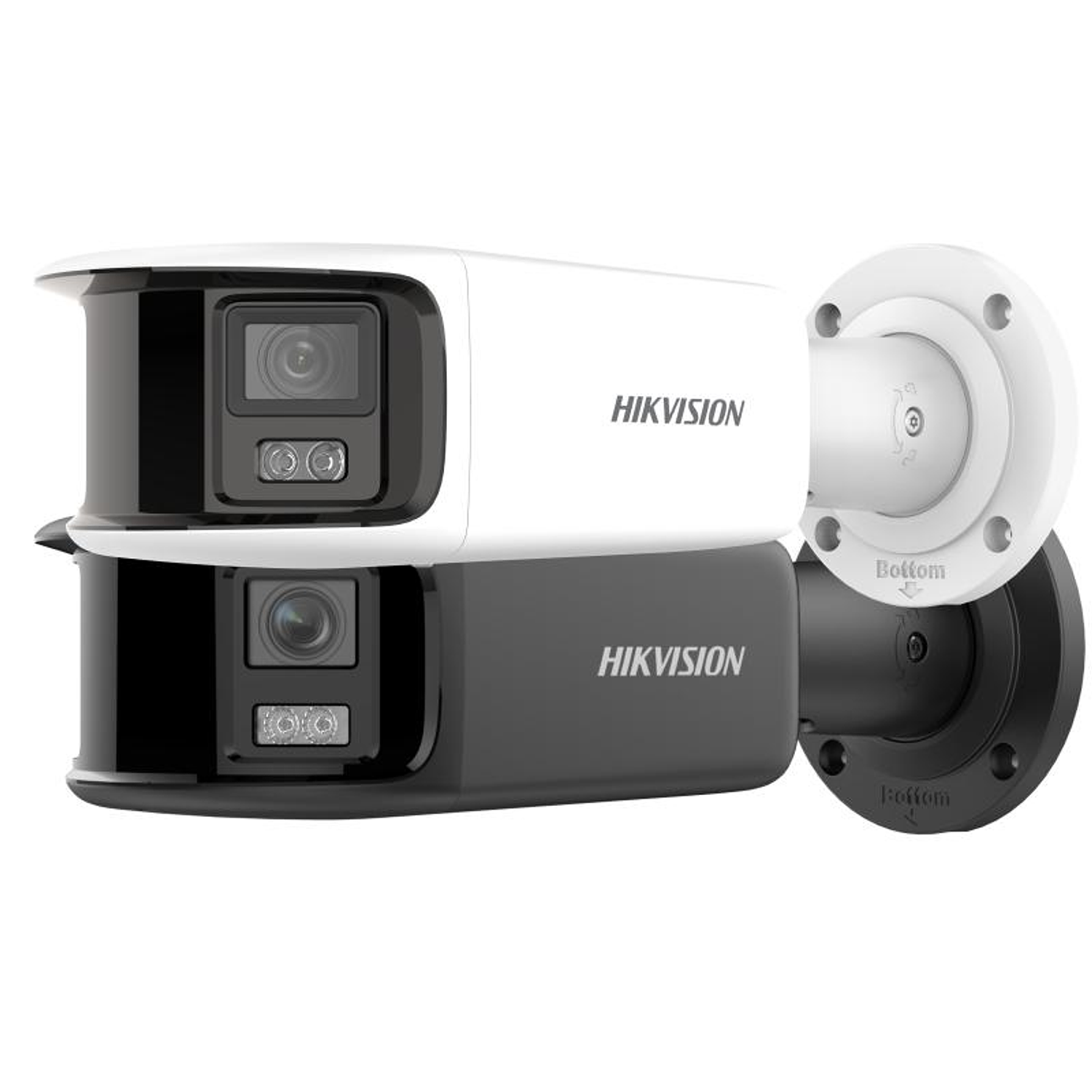 Hikvision Cámara IP 8MP Panorámica ColorVu 180°, Bala Fija, H.265+, WDR 130dB, IP67, PoE, Detección Humano/Vehículo, Luz Estroboscópica y Alarma Sonora, Audio Bidireccional, MicroSD 512GB 1