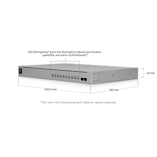 Ubiquiti UniFi USW-Pro-XG-10-PoE Switch Pro XG 10 PoE 8 Puertos 10G PoE++ Y 2 Puertos 10G SFP+