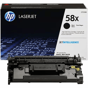 HP 58X Cartucho de tóner Láser Negro Original 10000 Páginas
