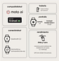 Motorola Moto Watch Smartwatch, GPS Integrado, Sensor SpO2, Bluetooth 5.0 LE, Carga Magnética, Negro - Miniatura 8