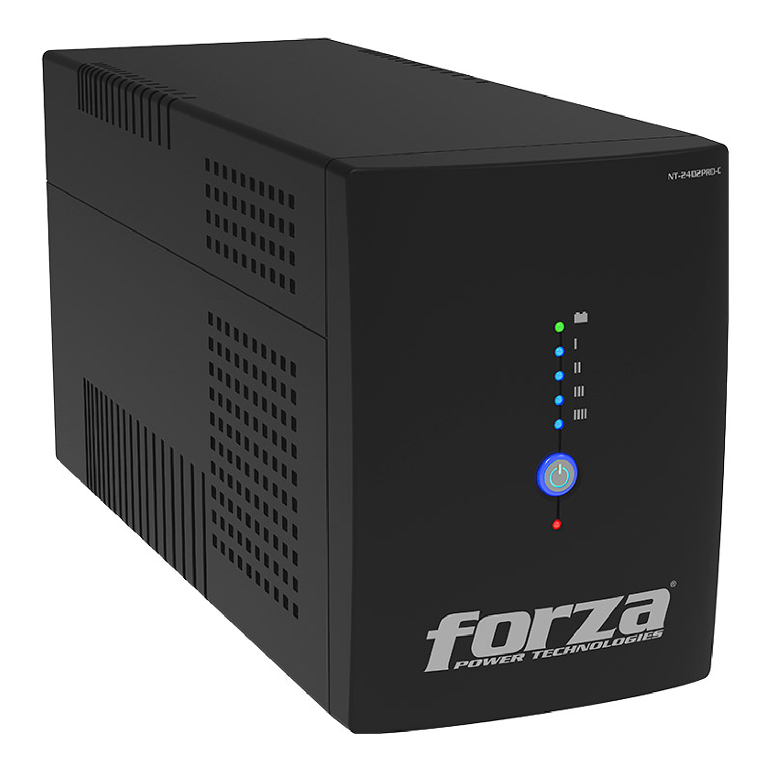 Forza NT-2402PRO-C UPS 2400VA 1200W, Interactiva, 220V, 6 Salidas, USB, Protección RJ45 RJ11, Torre 4
