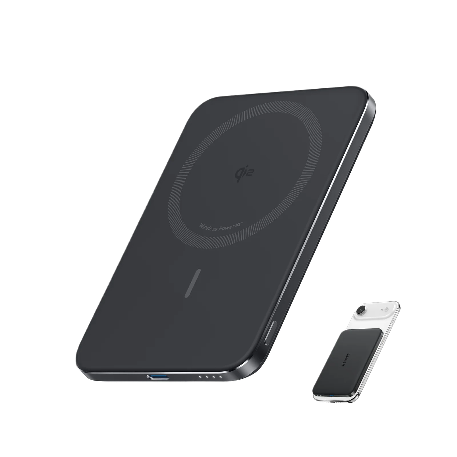 Anker A1665H11 Nano Power Bank 5K MagGo, 5000mAh, 20W, Carga rápida, USB-C, Inalámbrica, iPhone 1