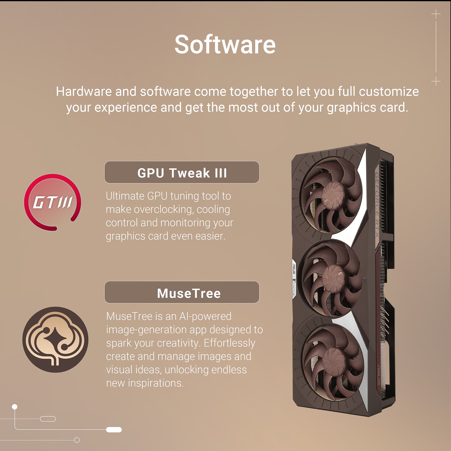 ASUS Tarjeta Grafica GeForce RTX™ 5080 16GB GDDR7 Noctua OC Edition, Triple Fan 6
