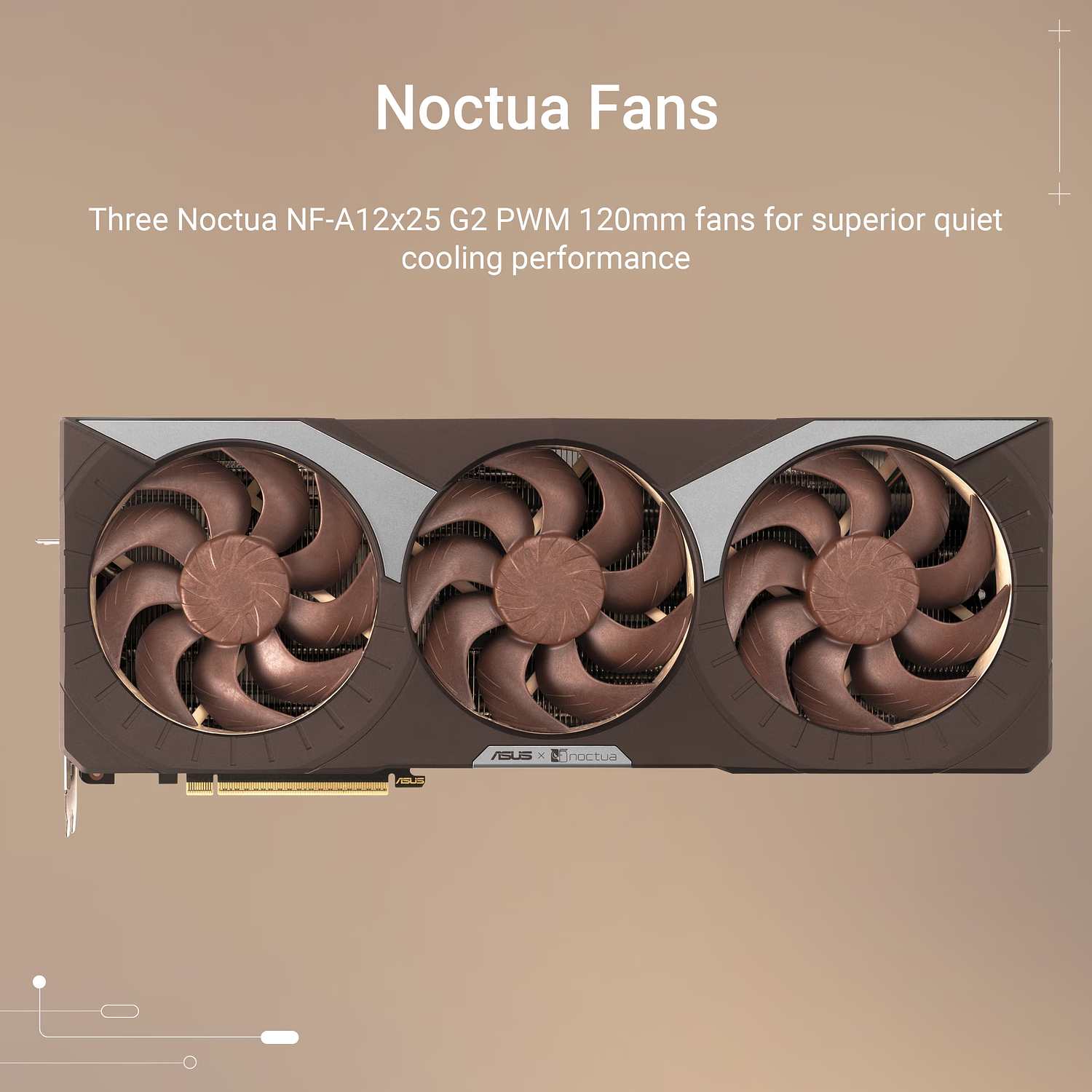 ASUS Tarjeta Grafica GeForce RTX™ 5080 16GB GDDR7 Noctua OC Edition, Triple Fan 7