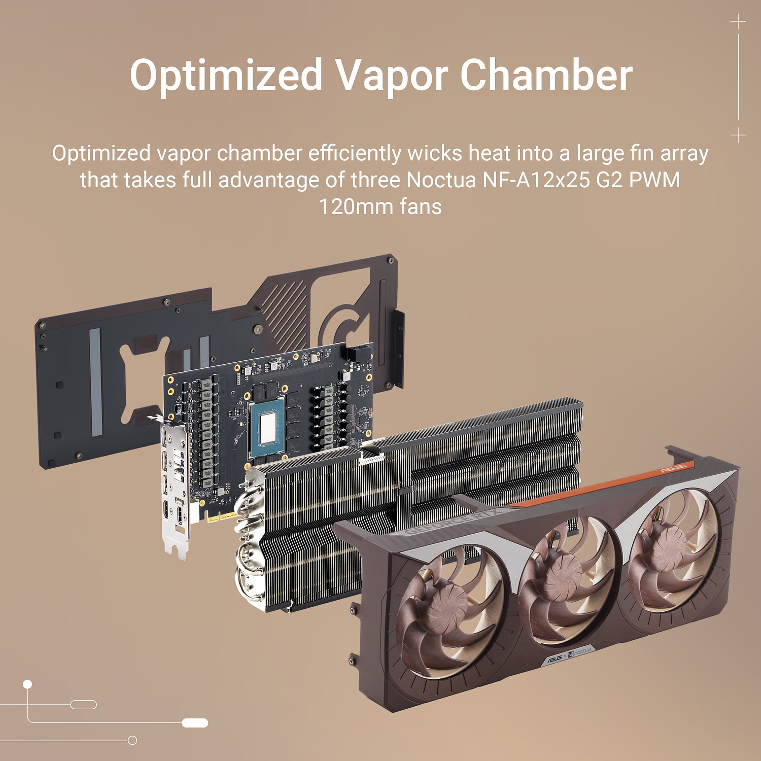 ASUS Tarjeta Grafica GeForce RTX™ 5080 16GB GDDR7 Noctua OC Edition, Triple Fan 8