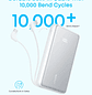 Anker Zolo Powerbank 20000mAh, 22.5W, USB-C integrado, Carga rápida, Blanco, Universal - Miniatura 4