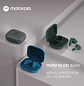 Motorola Moto Buds Bass Audífonos Inalámbricos Bluetooth, Hi-Res Audio, Graves Intensos, Cancelación Activa de Ruido 50 dB, Autonomía 43 h, IPX4, Blue Jewel - thumbnail 6