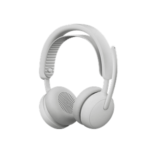 Logitech Zone Wireless 2 ES Audifonos Bluetooth, Cancelación de Ruido ANC, Micrófono, 40 mm, Inalámbricos, Audio Profesional, PC, Smartphone, Blanco