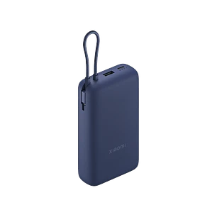 Xiaomi Power Bank 33W, 20000mAh, Batería Externa, USB-C Integrado, Carga Rápida, Portátil, Universal, Color Azul