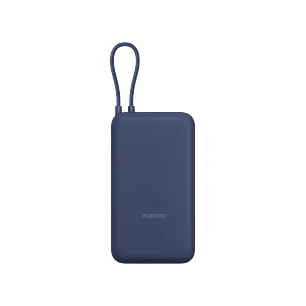 Xiaomi Power Bank 33W, 20000mAh, Batería Externa, USB-C Integrado, Carga Rápida, Portátil, Universal, Color Azul