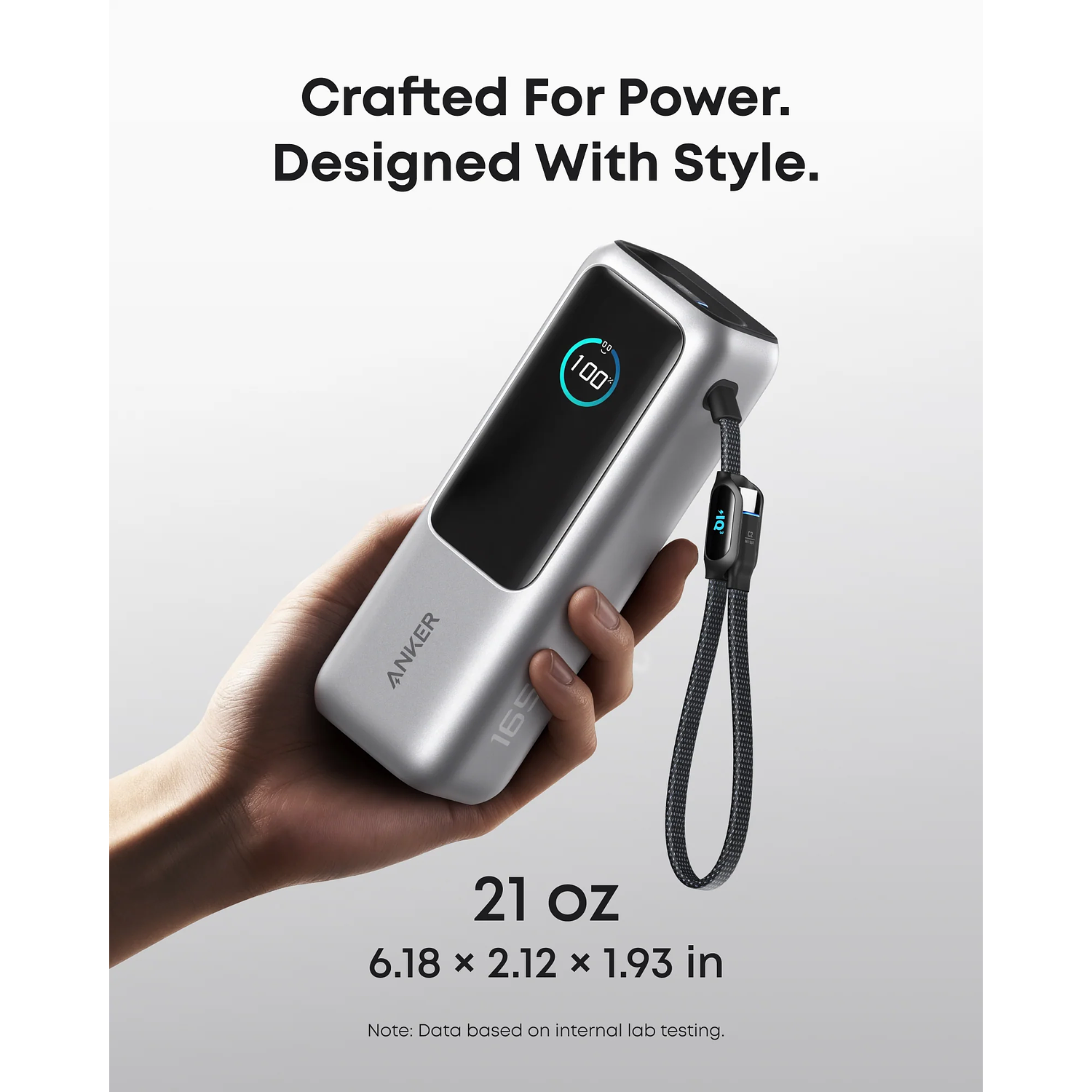 Anker Power Bank, 25000mah, 165w, Con Pantalla Digital, 2x Usb-C, 1x Usb-A, Carga Rápida Bidireccional, Negro 7