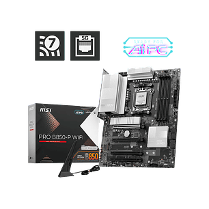 Msi Pro B850-P Wifi Placa Madre, AMD Am5, 1x Hdmi 2.1, 1x Displayport 1.4, Wi-Fi 7, 2.5 Gbe Lan, 3x M.2