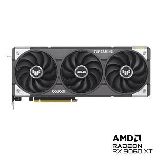 Asus TUF Tarjeta Grafica Gaming Radeon Rx 9060 XT Oc Edition, 16gb Gddr7, 1x Hdmi 2.1a, 3x Displayport 2.1, Triple Fan