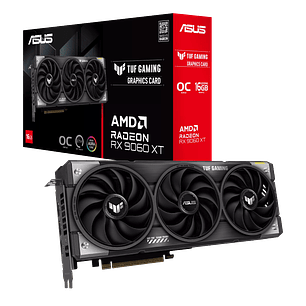Asus TUF Tarjeta Grafica Gaming Radeon Rx 9060 XT Oc Edition, 16gb Gddr7, 1x Hdmi 2.1a, 3x Displayport 2.1, Triple Fan