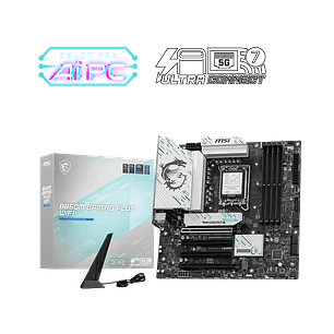 MSI B860M Gaming Plus Wifi Placa Madre, Socket Intel LGA 1851, 1x Hdmi 2.1, 1x Displayport 1.4, Wi-Fi 7, 2.5 Gbe Lan, 2x M.2