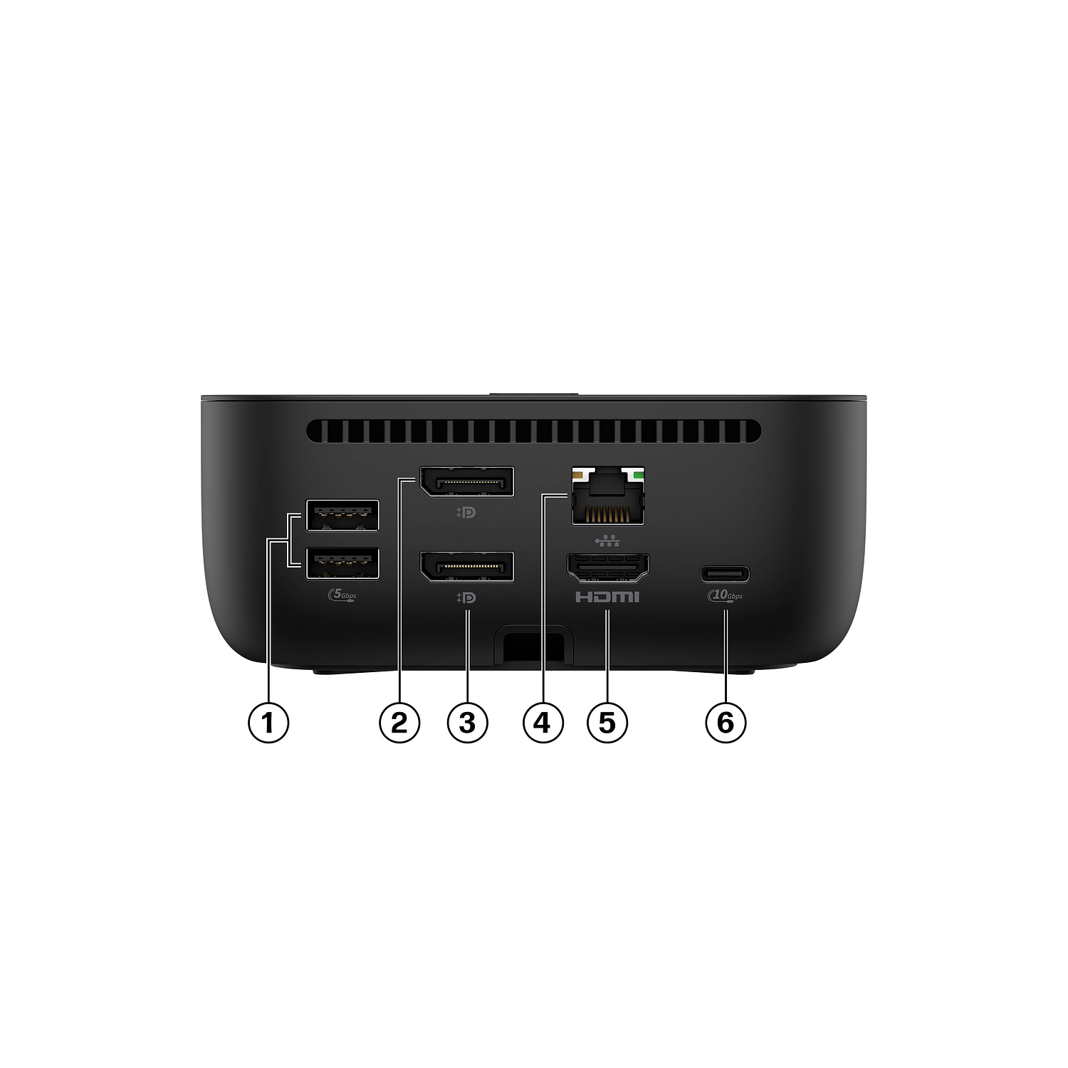 HP USB-C G6 Docking Station 100W (9X3VUT), Dock Universal 4K, Hub USB-C para Laptop, Ethernet, HDMI, DisplayPort, Carga Rápida, Oficina y Home Office 5
