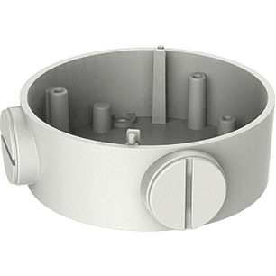 Hikvision DS-1260ZJ Caja de Conexiones Blanca, Soporte Cámara CCTV, Base para Cámara Bala, Accesorio Seguridad, Compatible DS-2CD2112-I DS-2CD2132-I