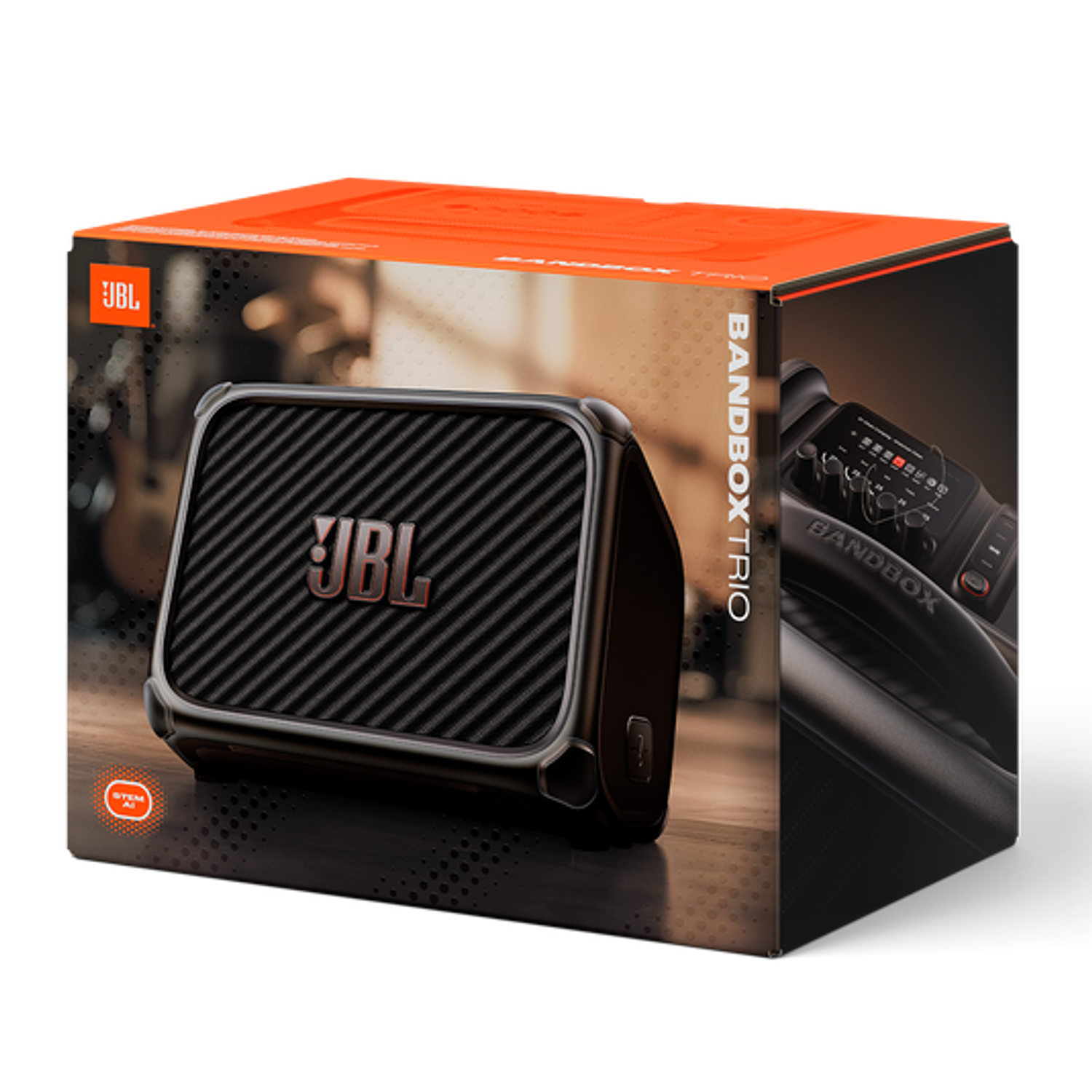 JBL BandBox Trio Parlante Bluetooth 135W, Amplificador Guitarra AI, Stem Separation, Batería 10h, Negro 7