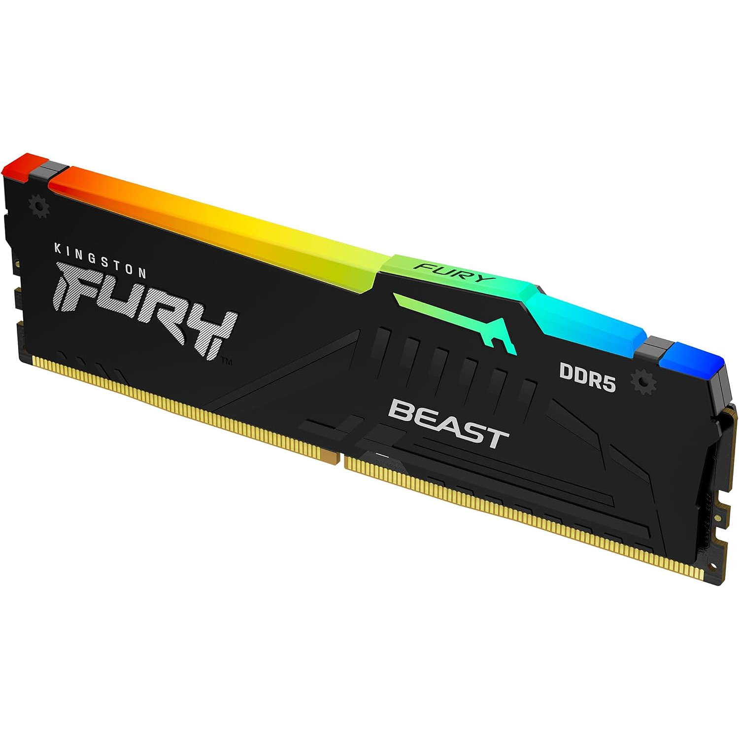 Kingston FURY Beast RGB DDR5 32GB 6400MHz CL32 KF564C32BBEA-32, Memoria RAM Gamer, EXPO, RGB, DIMM