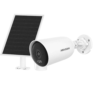 Hikvision DS-2CFS04/4G/LA Cámara Bullet 4G 4MP Solar, IP66, 24/7, Audio Bidireccional, Detección Movimiento