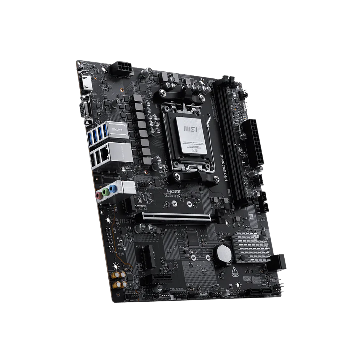 MSI Pro B840m-B Placa Madre Socket AM5 1x Hdmi 2.1, 1x Vga, 100mb Lan, 1x M.2 4