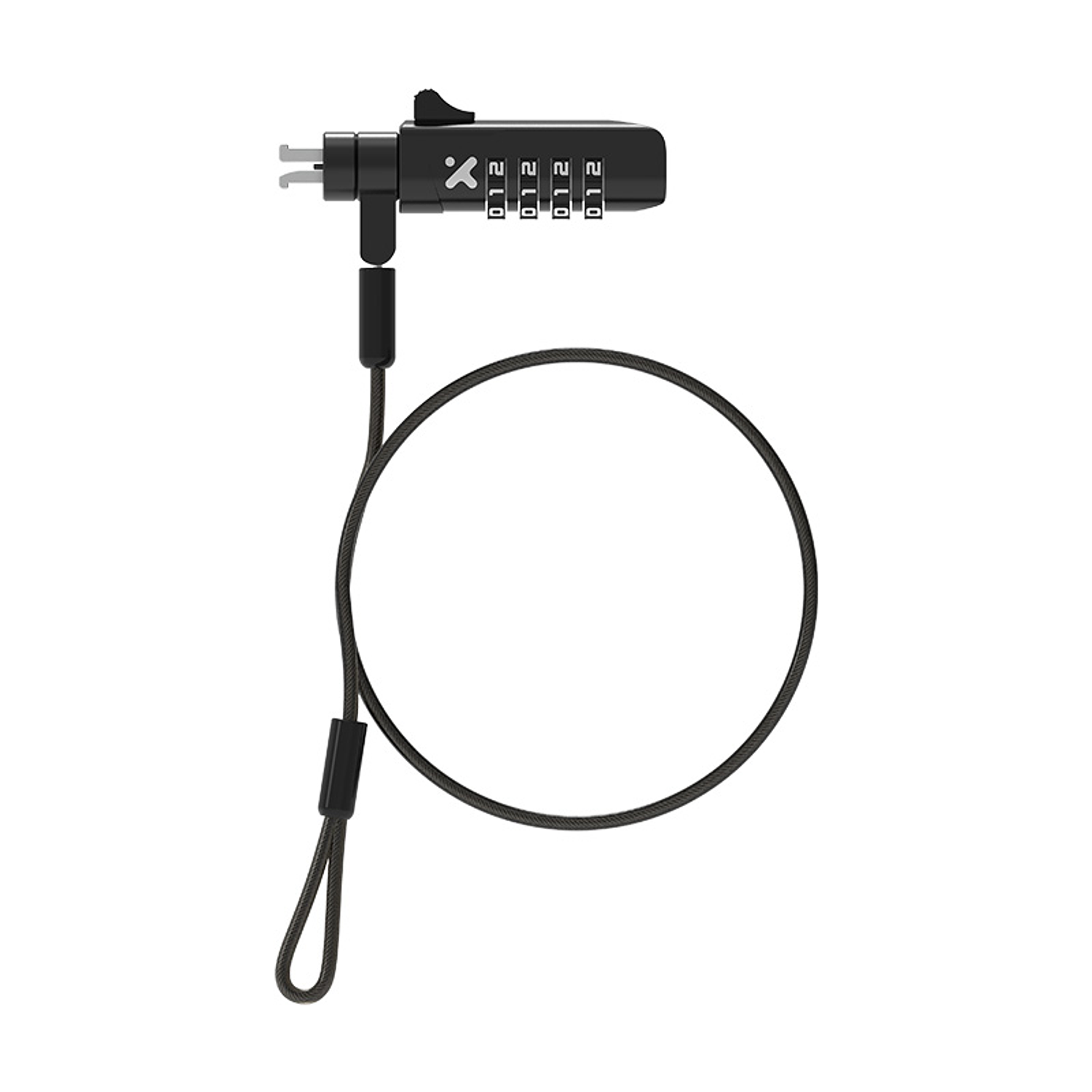 Xtech XTA-112 Cable de Seguridad Notebook Nano Lock, Candado 4 Dígitos, 2m, Acero Reforzado 1