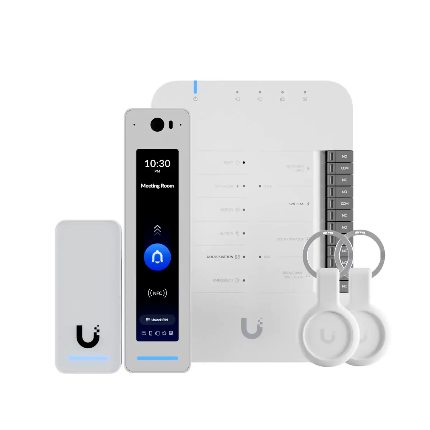 Ubiquiti Unifi UA-G3-SK-Pro Kit Control De Acceso Sistema Ip Profesional 1x Hub De Puerta, 1x G3 Reader Pro, 1x G3 Reader, 2x Llaveros De Bolsillo, Gestion Poe 1