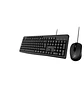 Xtech XTK-302S Combo Teclado y Mouse USB, Español, Multimedia, 105 Teclas, Mouse Óptico 1000 DPI, Plug & Play, Negro - Miniatura 2