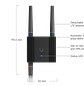 Ubiquiti Unifi UMR-Ultra Router 4g LTE Gestionado Ultracompacto Portátil , FE RJ45, Cat 4, WiFi 4 - Miniatura 1