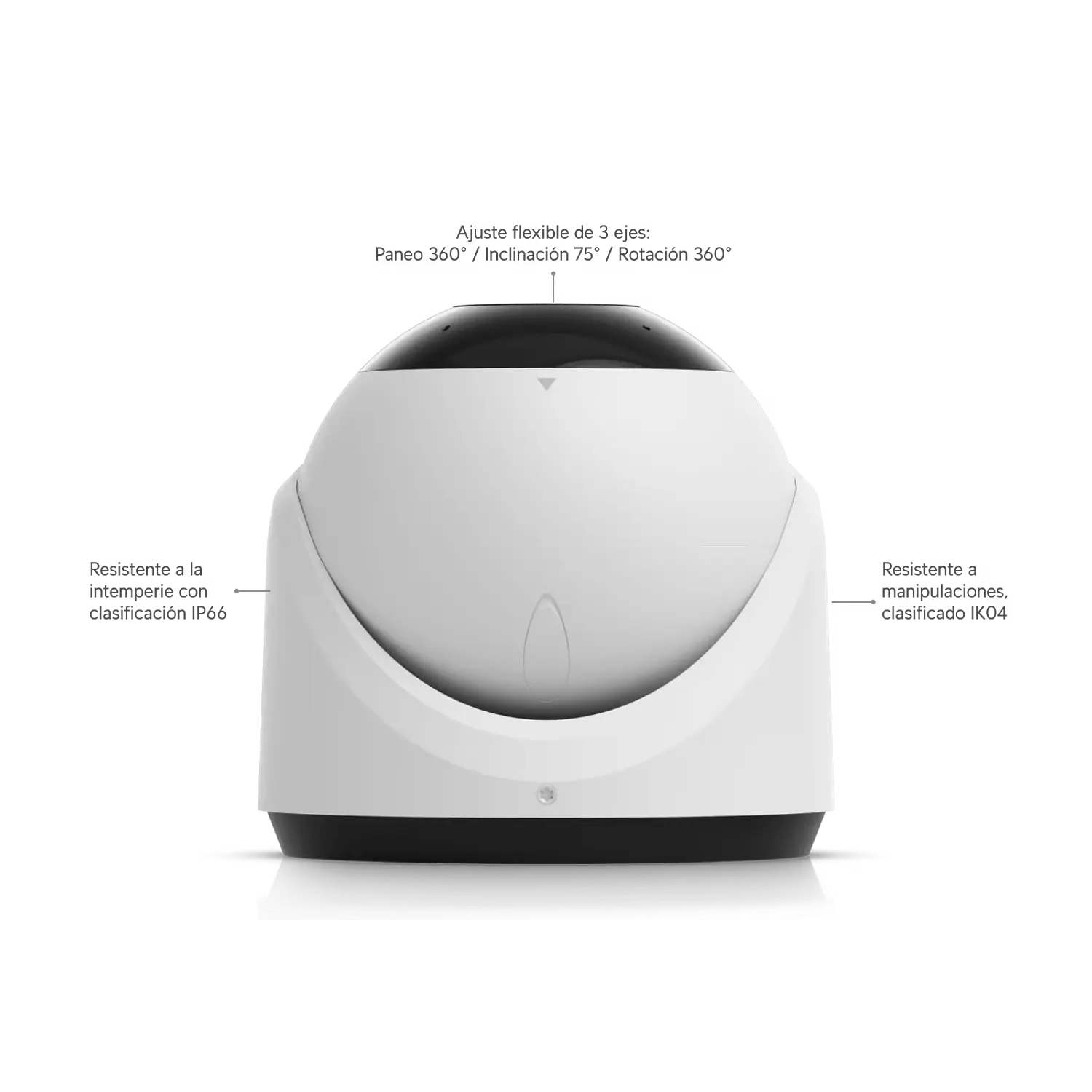 Ubiquiti Unifi UVC-G6-Turret Camera 8MP, 4K, LED Visión nocturna IR, PoE, Micrófono, IP66, Blanco 2