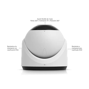 Ubiquiti Unifi UVC-G6-Turret Camera 8MP, 4K, LED Visión nocturna IR, PoE, Micrófono, IP66, Blanco