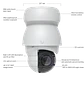 Ubiquiti Unifi UVC-AI-PTZ-W Camara PTZ Robotizado, Zoom Optico 22x, 4k, IA, RJ45, PoE++, IP66, Blanco - Miniatura 1