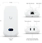Ubiquiti Unifi UVC-AI-Theta-Pro Cámara, 4k , Lente Modular Profesional, AI, RJ45 GbE Poe, Audio Integrado - Miniatura 1