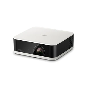 Proyector Epson Lifestudio Pop 4K PRO-UHD Portátil, Google TV, Sound by Bose, 150”, WiFi 6, Bluetooth, HDR10+, Android 14, HDMI ARC, Gaming, Blanco Cálido