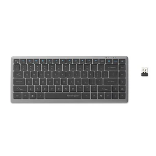 Kensington KB435ES Teclado Inalámbrico Compacto Recargable Multidispositivo EQ, USB, Bluetooth