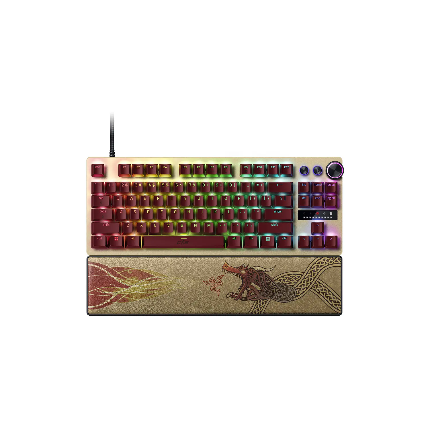 Razer Huntsman V3 Pro Teclado Gamer TKL Switch Óptico Analógico Gen 2 Rapid Trigger, RGB, Tenkeyless, FPS Esports, Counter-Strike 2, USB-C 1