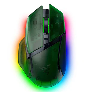 Razer Basilisk V3 Pro 35K Mouse Gamer Inalámbrico RGB 35000 DPI Phantom Green, HyperSpeed, Ergonómico, FPS Esports
